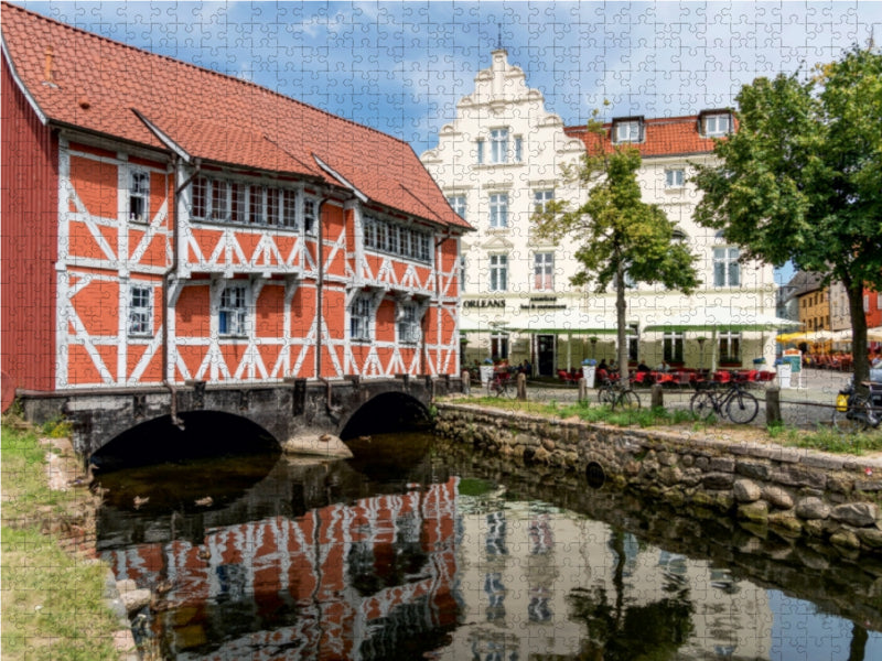 Fachwerkbau „Gewölbe 1000 Teile Puzzle quer - CALVENDO Foto-Puzzle'