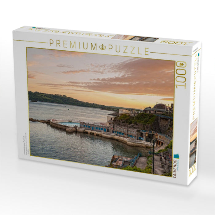 Sonnenuntergang Plymouth - CALVENDO Foto-Puzzle'