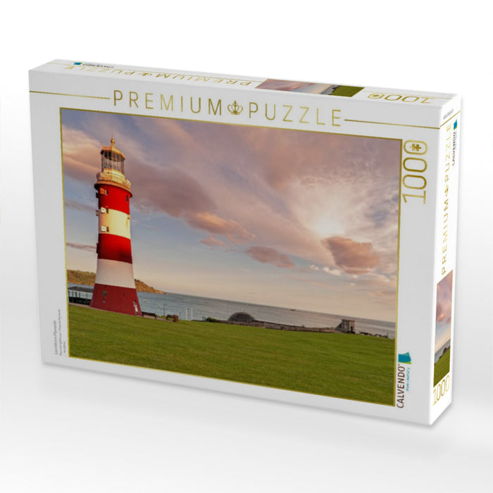 Leuchtturm Plymouth - CALVENDO Foto-Puzzle'