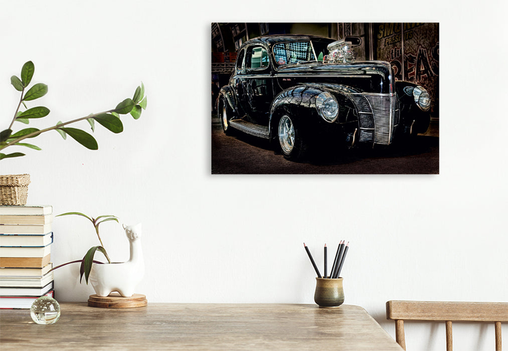 Premium Textil-Leinwand Premium Textil-Leinwand 120 cm x 80 cm quer Ein Motiv aus dem Kalender Außergewöhnliche Autos - Hot Rods