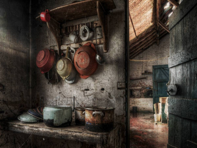Alte Farm in Belgien - CALVENDO Foto-Puzzle'