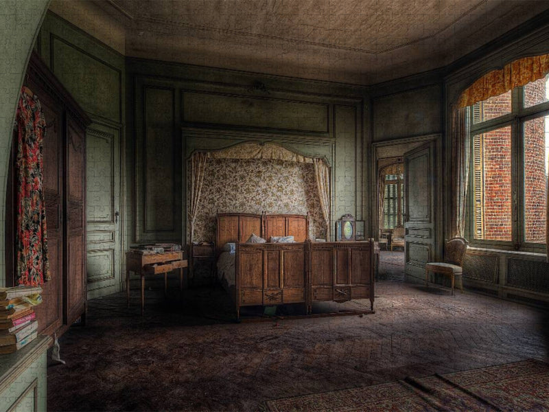 Altes Chateau in Belgien - CALVENDO Foto-Puzzle'