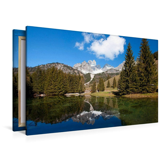 Premium Textil-Leinwand Almsee - Filzmoos