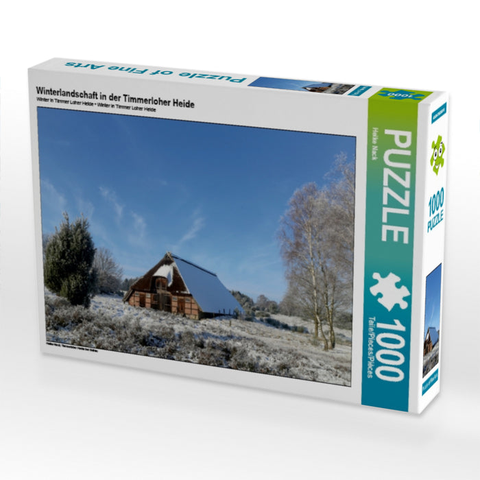 Winterlandschaft in der Timmerloher Heide 1000 Teile Puzzle quer - CALVENDO Foto-Puzzle'