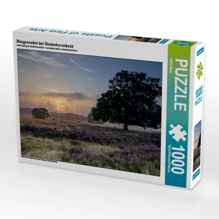 Morgennebel bei Niederhaverbeck 1000 Teile Puzzle quer - CALVENDO Foto-Puzzle'