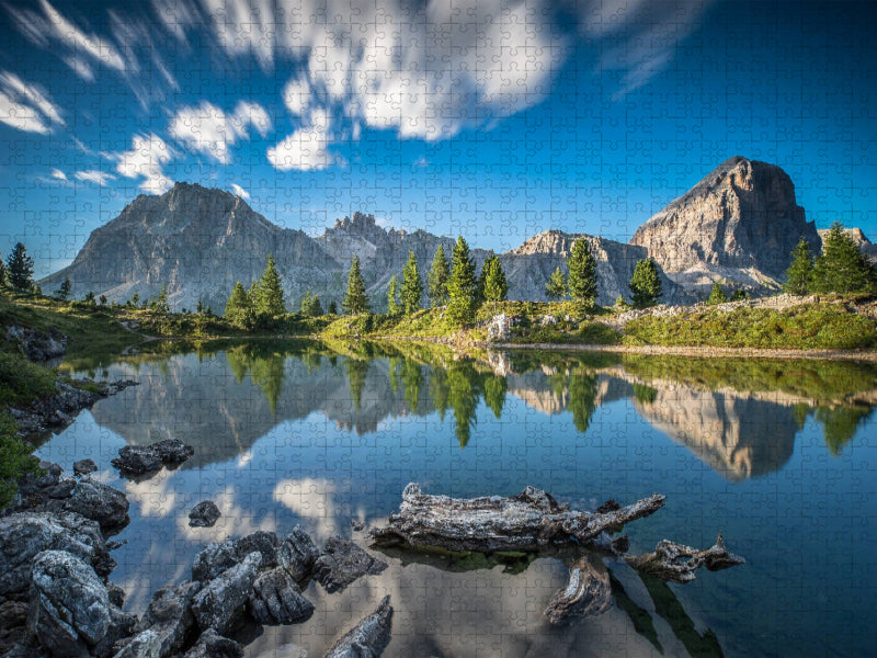 Lago di Limides, Dolomiten - CALVENDO Foto-Puzzle'