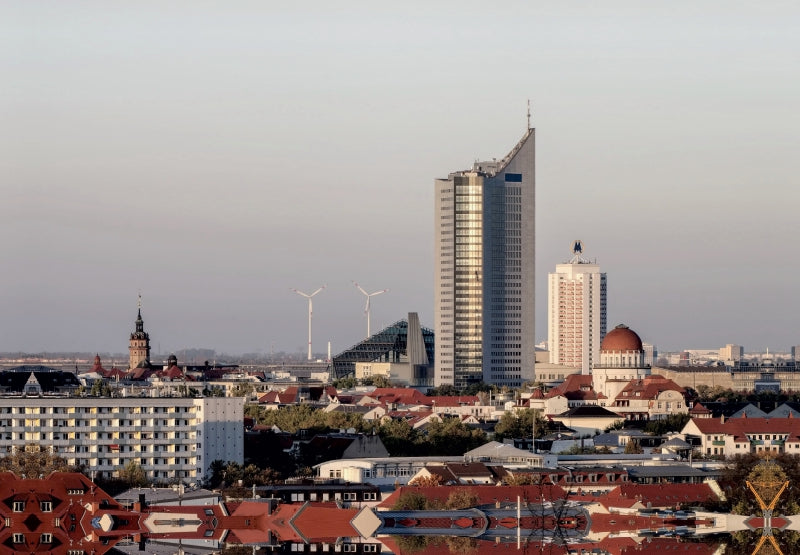Premium Textil-Leinwand Leipzig