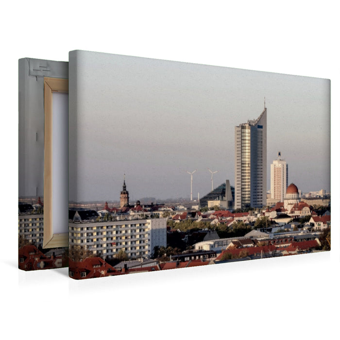Premium Textil-Leinwand Leipzig
