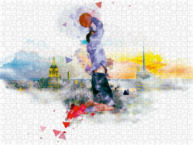 Ein Motiv aus dem Kalender Basketball Art 1000 Teile Puzzle quer - CALVENDO Foto-Puzzle'