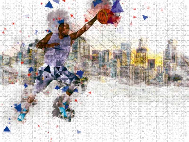 Ein Motiv aus dem Kalender Basketball Art 1000 Teile Puzzle quer - CALVENDO Foto-Puzzle'