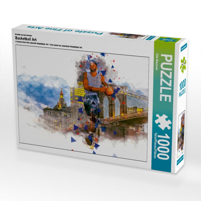 Ein Motiv aus dem Kalender Basketball Art 1000 Teile Puzzle quer - CALVENDO Foto-Puzzle'