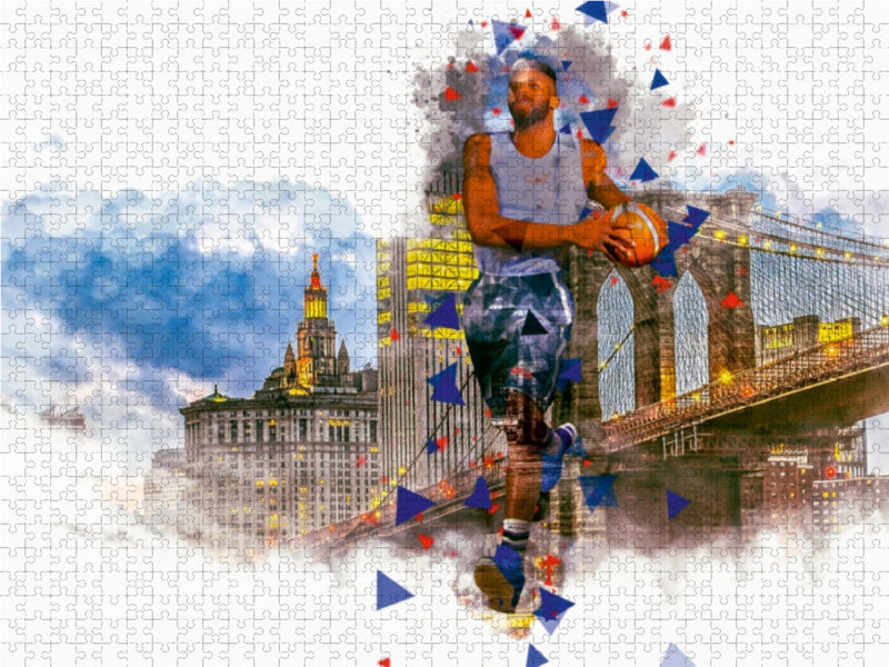 Ein Motiv aus dem Kalender Basketball Art 1000 Teile Puzzle quer - CALVENDO Foto-Puzzle'