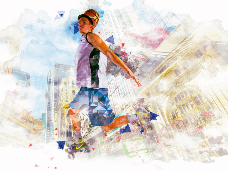 Ein Motiv aus dem Kalender Basketball Art 1000 Teile Puzzle quer - CALVENDO Foto-Puzzle'