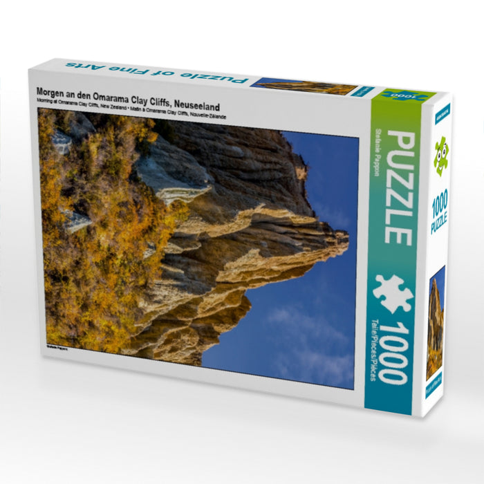 Morning at the Omarama Clay Cliffs, New Zealand - CALVENDO photo puzzle 
