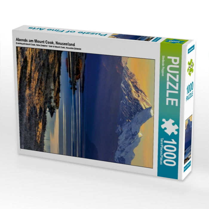 Abends am Mount Cook, Neuseeland 1000 Teile Puzzle hoch - CALVENDO Foto-Puzzle'