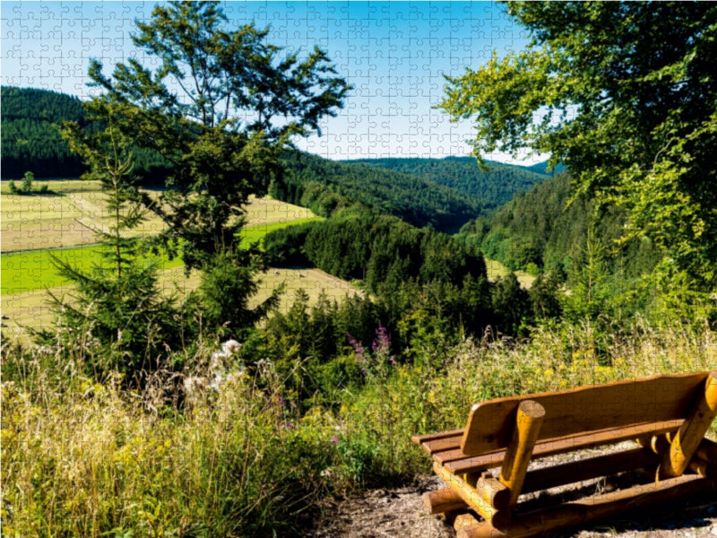 Auf dem Pilgerweg - Angebot zum Ausruhen 1000 Teile Puzzle quer - CALVENDO Foto-Puzzle'