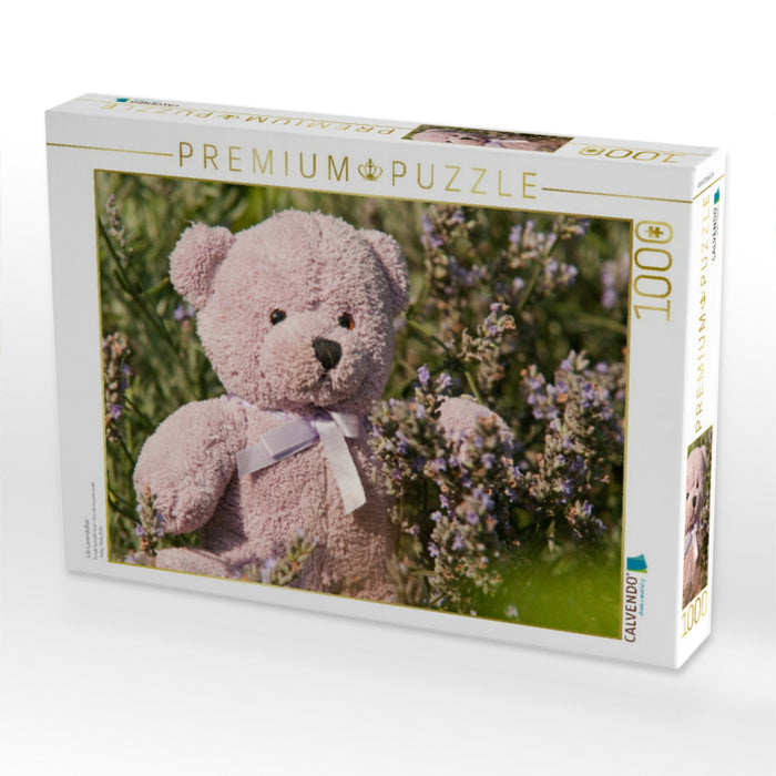 Lila Lavendelbär - CALVENDO Foto-Puzzle'