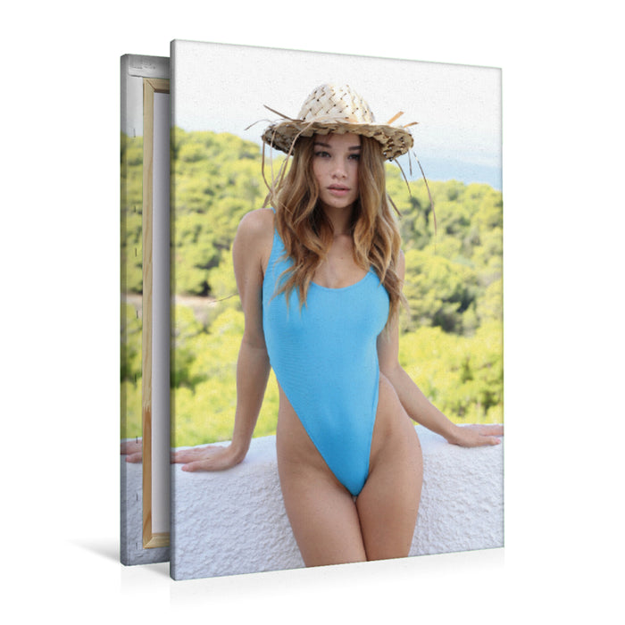 Premium Textil-Leinwand Premium Textil-Leinwand 80 cm x 120 cm  hoch Ein Motiv aus dem Kalender Nici - Holidays in Hellas