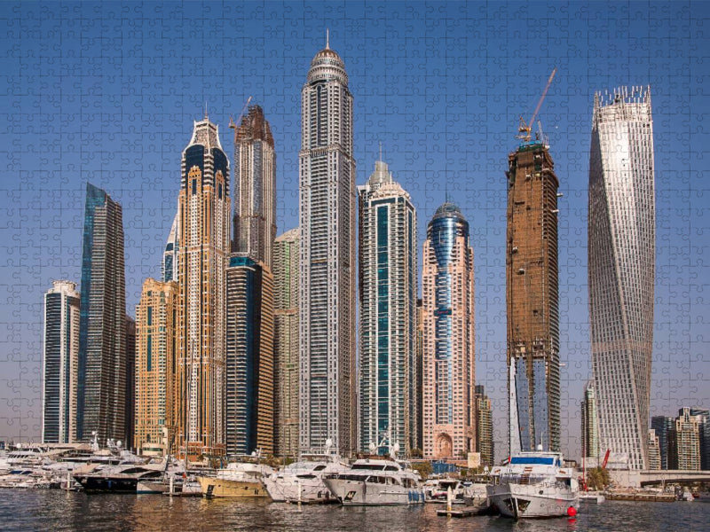 Dubai Marina Skyline - CALVENDO Foto-Puzzle'