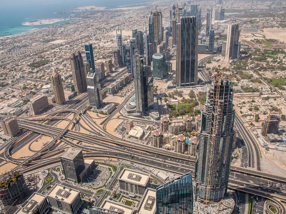 Blick vom Burj Khalifa - CALVENDO Foto-Puzzle'