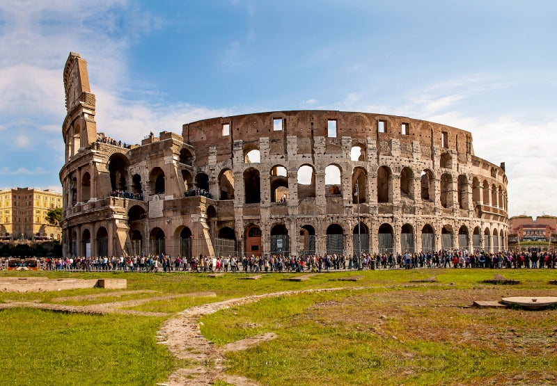 Premium Textil-Leinwand Vor dem Coloseum