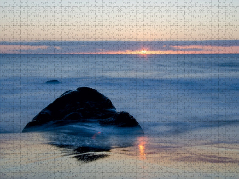 Sonnenuntergang am Atlantik 1000 Teile Puzzle quer - CALVENDO Foto-Puzzle'