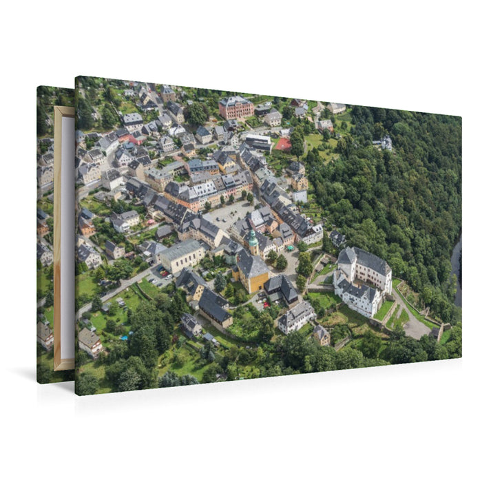 Premium Textil-Leinwand Blick auf Wolkenstein