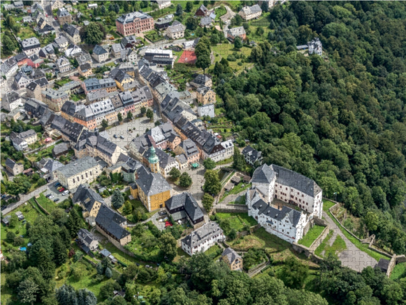 Blick auf Wolkenstein 1000 Teile Puzzle quer - CALVENDO Foto-Puzzle'