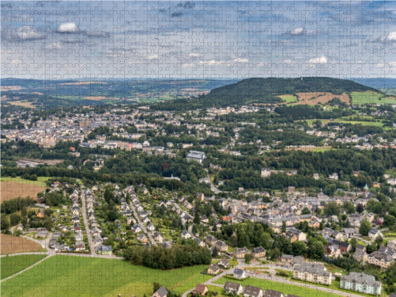Blick auf Annaberg-Buchholz 1000 Teile Puzzle quer - CALVENDO Foto-Puzzle'