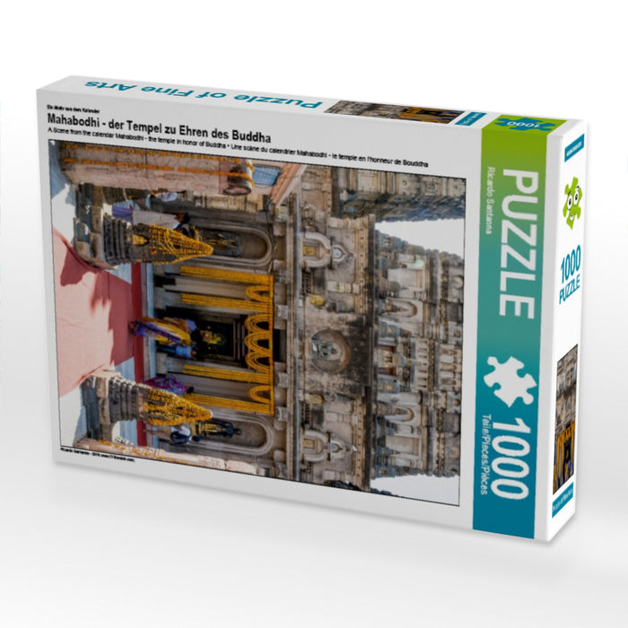 Ein Motiv aus dem Kalender Mahabodhi - der Tempel zu Ehren des Buddha 1000 Teile Puzzle hoch - CALVENDO Foto-Puzzle'