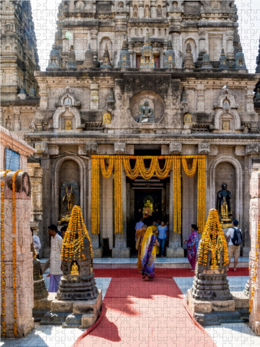 Ein Motiv aus dem Kalender Mahabodhi - der Tempel zu Ehren des Buddha 1000 Teile Puzzle hoch - CALVENDO Foto-Puzzle'