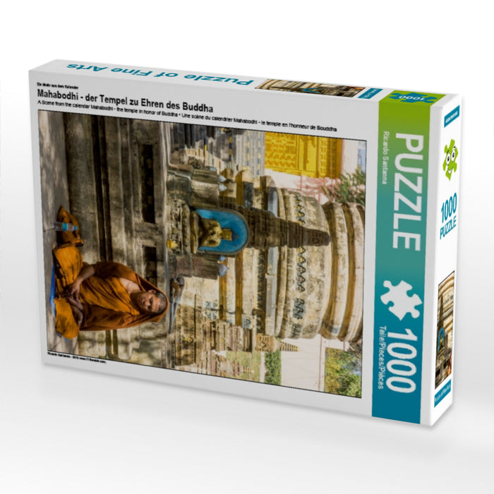 Ein Motiv aus dem Kalender Mahabodhi - der Tempel zu Ehren des Buddha 1000 Teile Puzzle hoch - CALVENDO Foto-Puzzle'