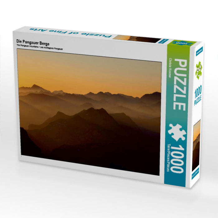 Die Pongauer Berge 1000 Teile Puzzle quer - CALVENDO Foto-Puzzle'