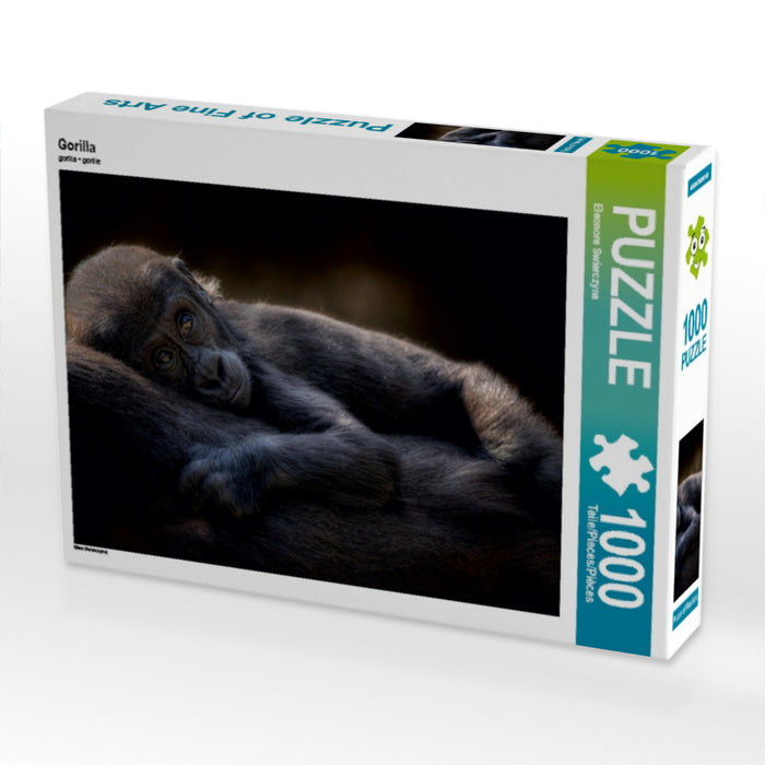 Gorilla 1000 Teile Puzzle quer - CALVENDO Foto-Puzzle'
