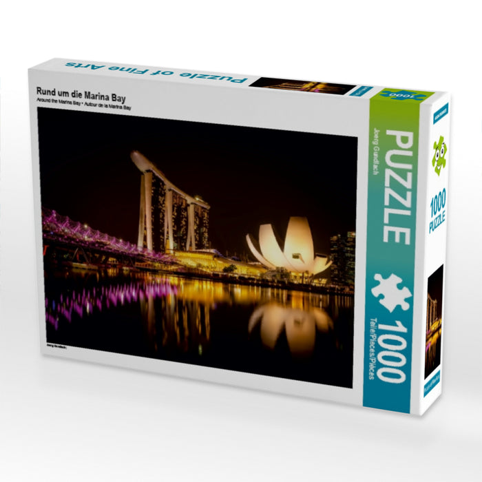 Rund um die Marina Bay 1000 Teile Puzzle quer - CALVENDO Foto-Puzzle'