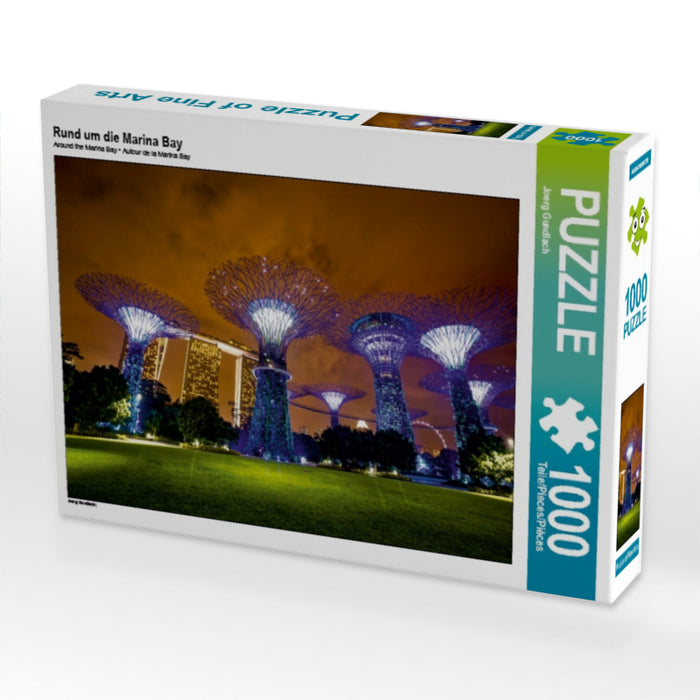 Rund um die Marina Bay 1000 Teile Puzzle quer - CALVENDO Foto-Puzzle'