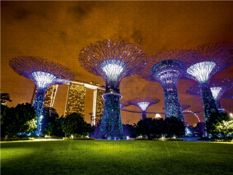 Rund um die Marina Bay 1000 Teile Puzzle quer - CALVENDO Foto-Puzzle'