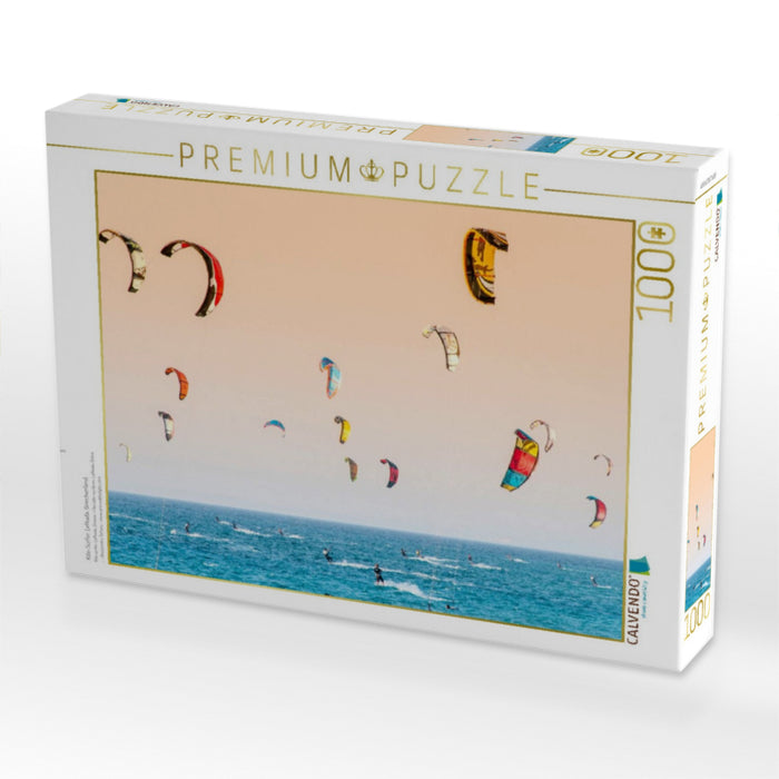 Kite-Surfer. Lefkada, Griechenland. - CALVENDO Foto-Puzzle'