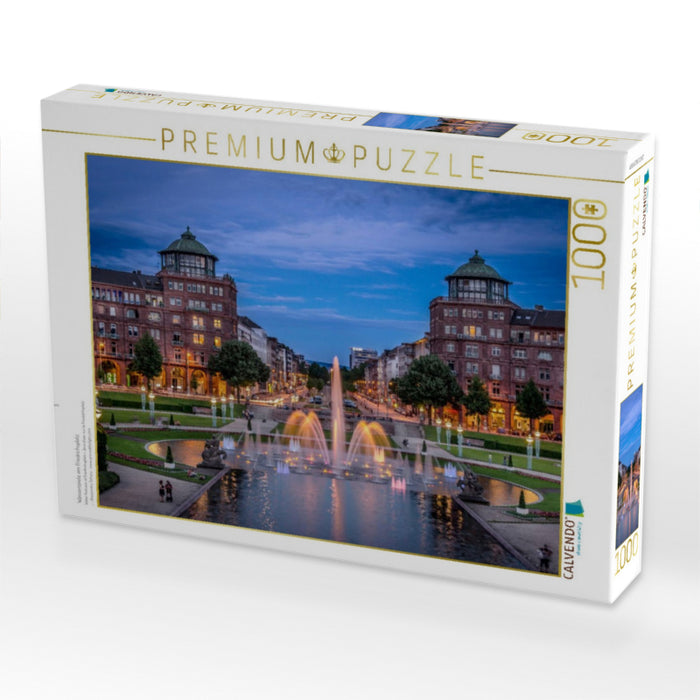 Wasserspiele am Friedrichsplatz - CALVENDO Foto-Puzzle'