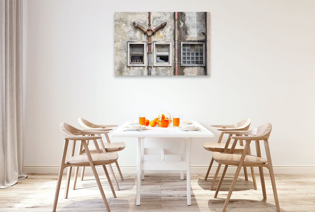 Premium Textil-Leinwand Installation