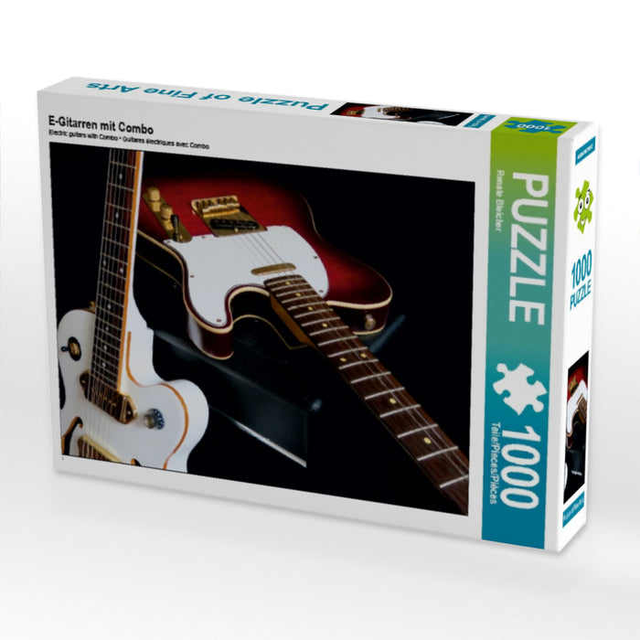 Electric guitars with combo - CALVENDO photo puzzle 