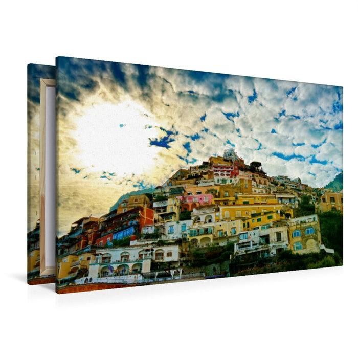 Premium Textil-Leinwand Positano