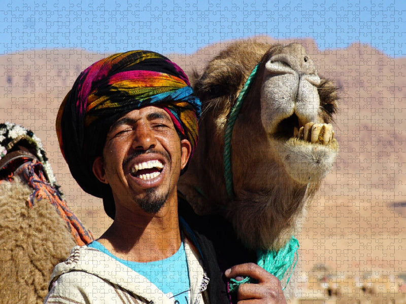 Im Duett herzhaft lachen - CALVENDO Foto-Puzzle'