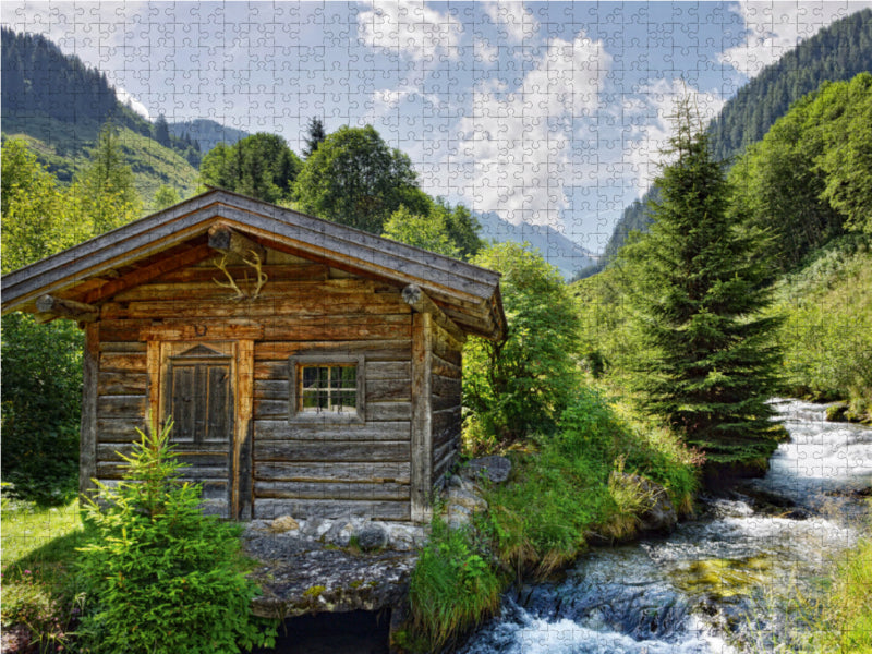 Berglandschaft Schwarzachtal in Tirol 1000 Teile Puzzle quer - CALVENDO Foto-Puzzle'