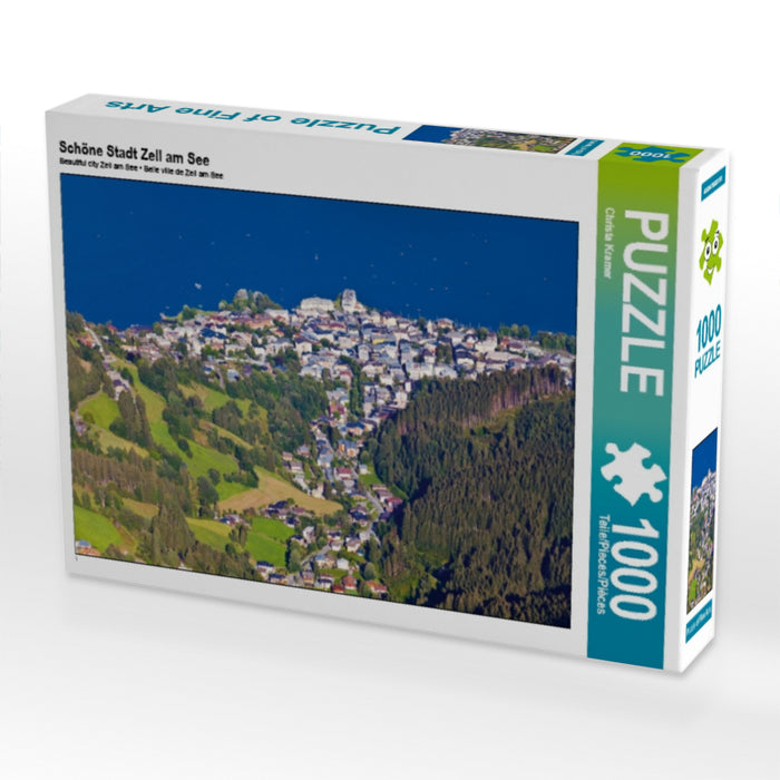 Schöne Stadt Zell am See 1000 Teile Puzzle quer - CALVENDO Foto-Puzzle'