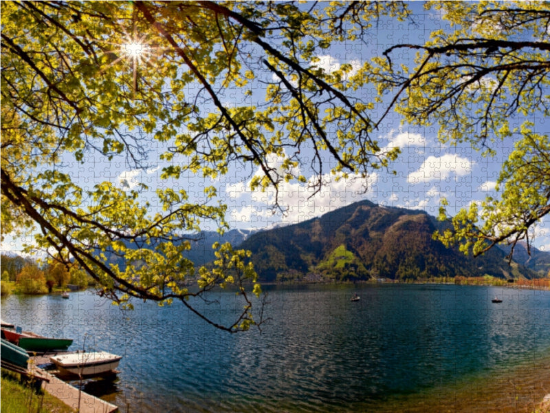 Spring at Lake Zell - CALVENDO photo puzzle 
