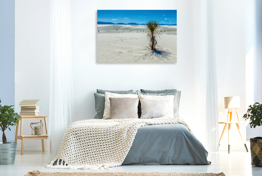 Premium Textil-Leinwand Premium Textil-Leinwand 120 cm x 80 cm quer White Sands National Monument, New Mexiko