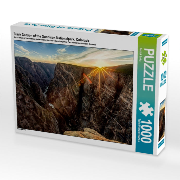 Black Canyon of the Gunnison Nationalpark, Colorado 1000 Teile Puzzle quer - CALVENDO Foto-Puzzle'
