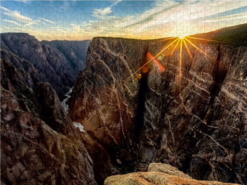 Black Canyon of the Gunnison Nationalpark, Colorado 1000 Teile Puzzle quer - CALVENDO Foto-Puzzle'