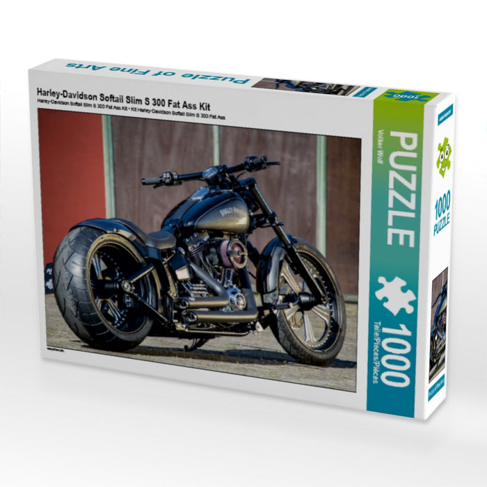 Kit Harley-Davidson Softail Slim S 300 Fat Ass - Puzzle photo CALVENDO 